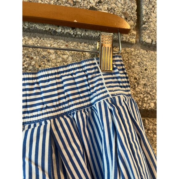Blue & White Striped Hollister Skater Skirt With Elastic Waistband & Inner Linin - Picture 8 of 10
